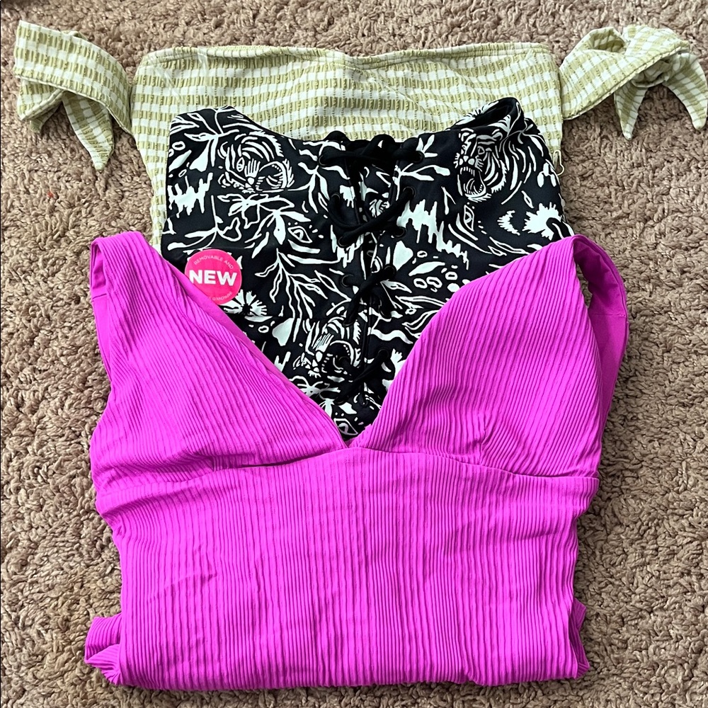 NEW! Bundle of 3 Swimsuits  Size Small L*Space, Maaji, Billabong